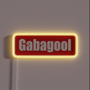 Gabagool Crewneck Short Sleeve Unisex RGB Neon Sign