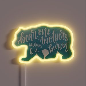 Galatians 6 2 RGB Neon Sign