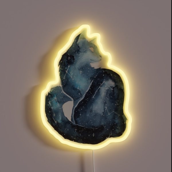 Galaxy Cat RGB Neon Sign