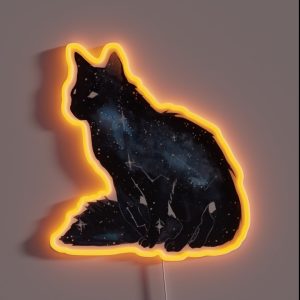 Galaxy Cat RGB Neon Sign