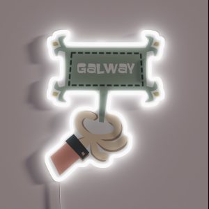 Galway Cartoon Sign RGB Neon Sign