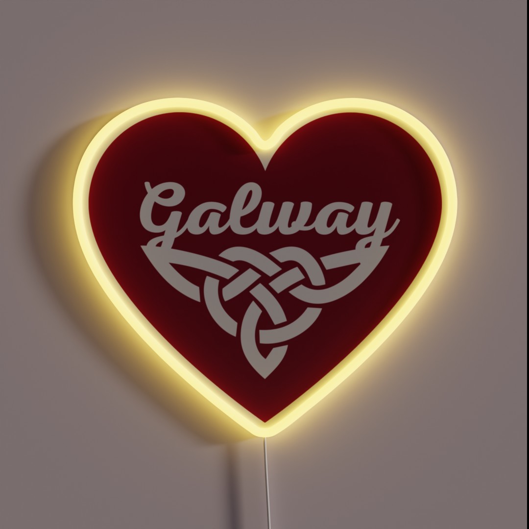 Galway Celtic Irish RGB Neon Sign Galway Celtic Irish RGB Neon Sign