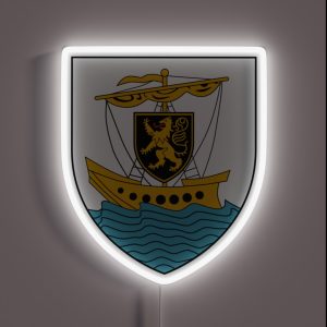 Galway Flag Coat Of Arms Logo RGB Neon Sign