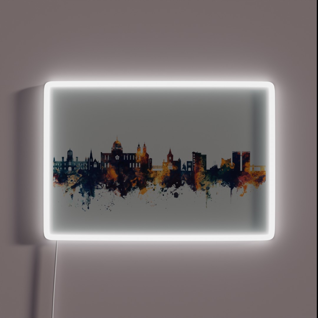 Galway Ireland Skyline RGB Neon Sign Galway Ireland Skyline RGB Neon Sign