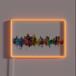 Galway Ireland Skyline RGB Neon Sign Galway Ireland Skyline RGB Neon Sign