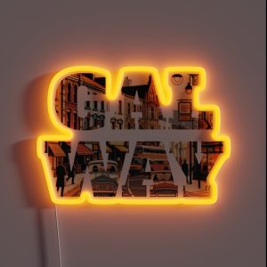 Galway Retro A City Of The Past RGB Neon Sign Galway Retro A City Of The Past RGB Neon Sign