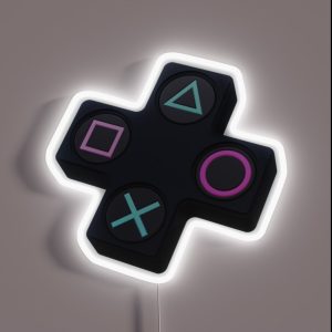 Gaming Videogames Logo RGB Neon Sign