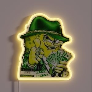 Gangster Spongebob RGB Neon Sign