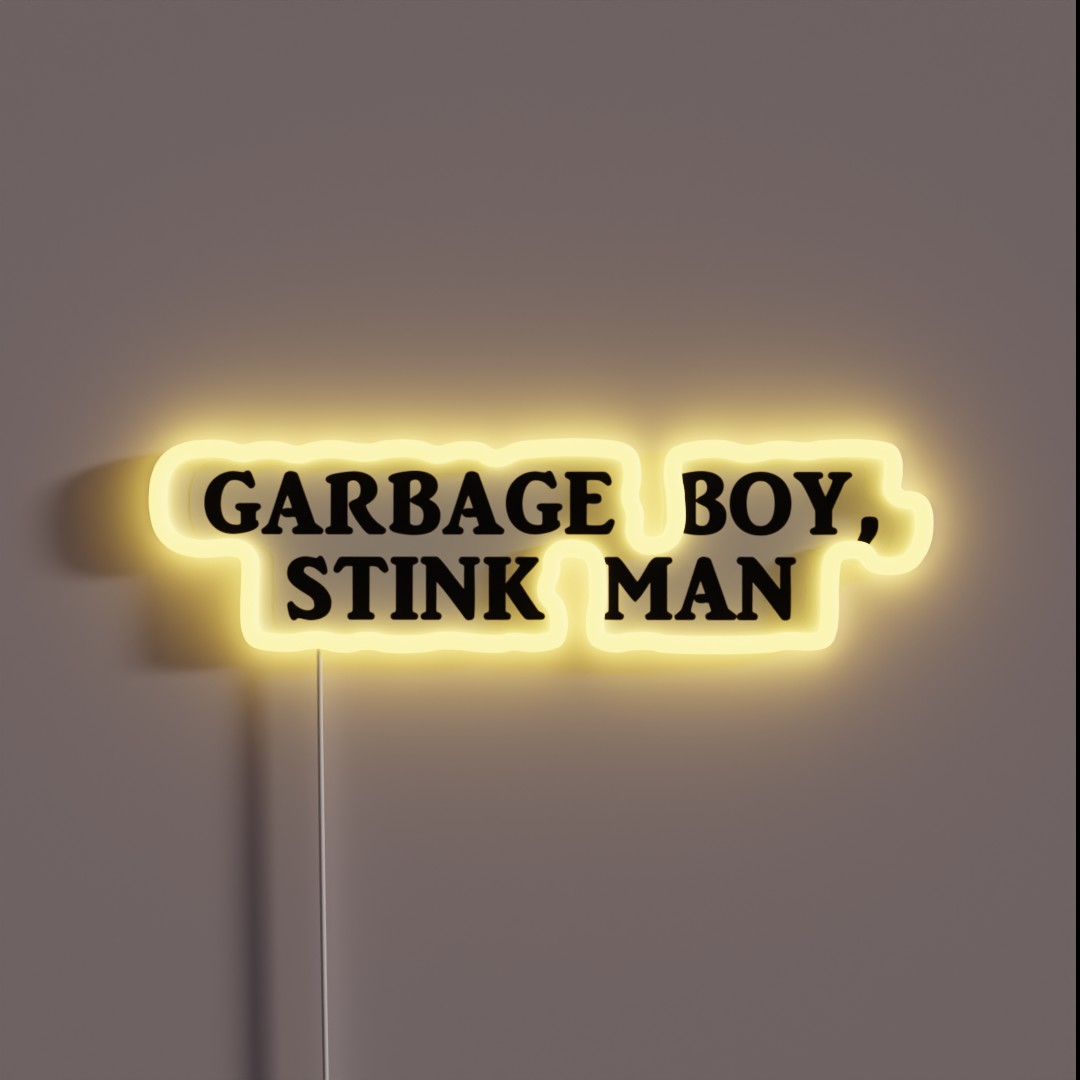Garbage Boy RGB Neon Sign Garbage Boy RGB Neon Sign