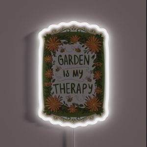 Garden Flowers Bees Ideal Gift For Garden Lover RGB Neon Sign Garden Flowers Bees Ideal Gift For Garden Lover RGB Neon Sign