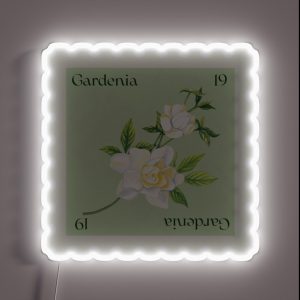 Gardenia Stamp RGB Neon Sign