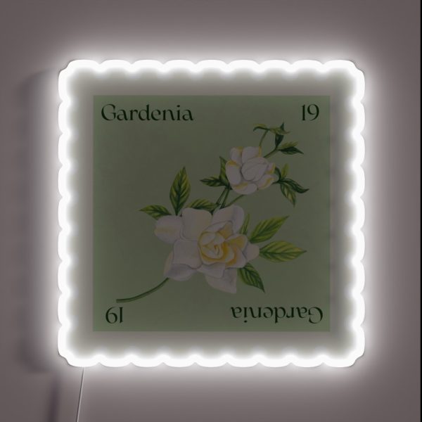 Gardenia Stamp RGB Neon Sign