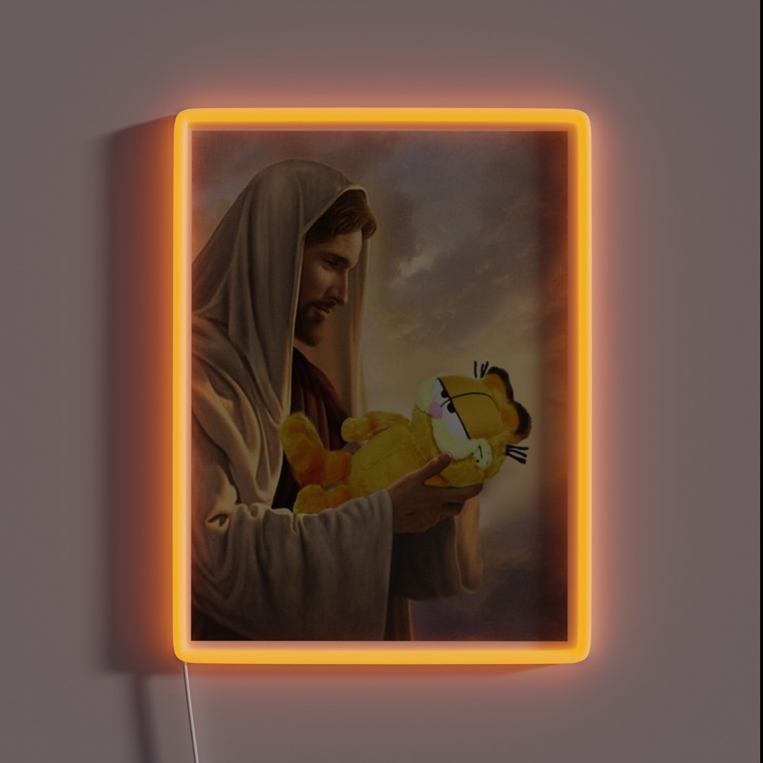 Garfield Blessed RGB Neon Sign Garfield Blessed RGB Neon Sign