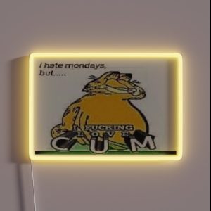 Garfield Coom Meme RGB Neon Sign