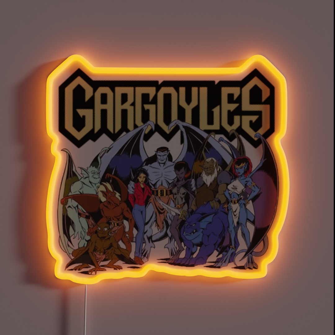 Gargoyles The Origin RGB Neon Sign Gargoyles The Origin RGB Neon Sign