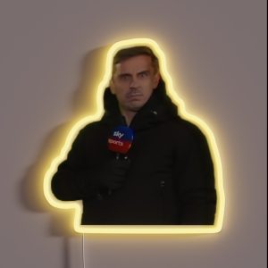 Gary Neville Meme RGB Neon Sign