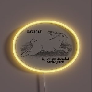 Gavagai Lines Black RGB Neon Sign