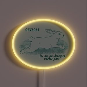 Gavagai Lines Teal RGB Neon Sign