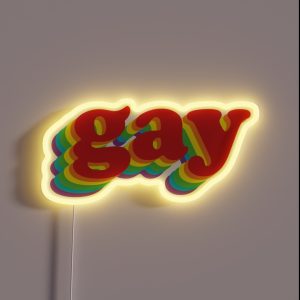 Gay Rainbow RGB Neon Sign Gay Rainbow RGB Neon Sign