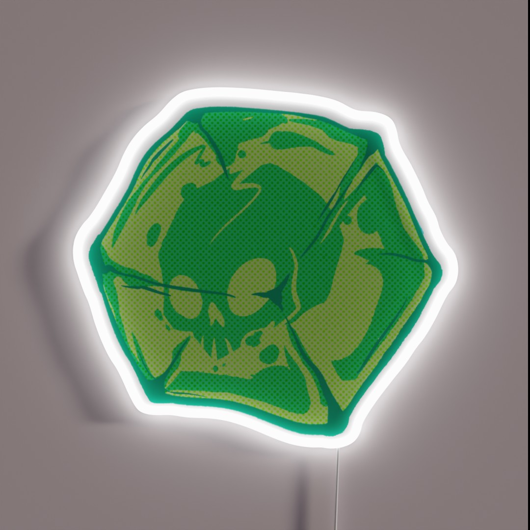 Gelatinous Cube RGB Neon Sign Gelatinous Cube RGB Neon Sign