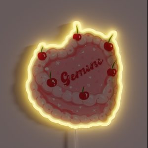 Gemini Cake RGB Neon Sign Gemini Cake RGB Neon Sign