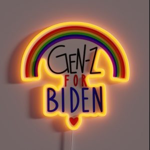 Gen Z For Biden RGB Neon Sign
