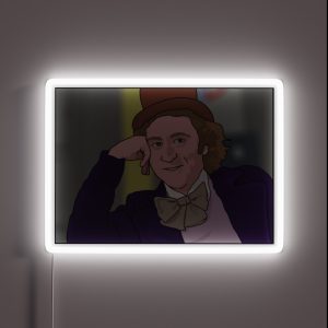 Gene Wilder Meme You Must Be New Here RGB Neon Sign Gene Wilder Meme You Must Be New Here RGB Neon Sign