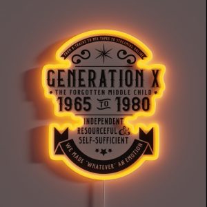 Generation X The Middle Child RGB Neon Sign