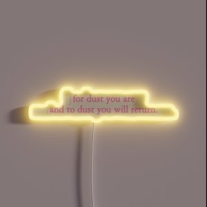 Genesis 3 19 RGB Neon Sign