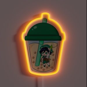 Genshin Bubbleteas Venti RGB Neon Sign Genshin Bubbleteas Venti RGB Neon Sign