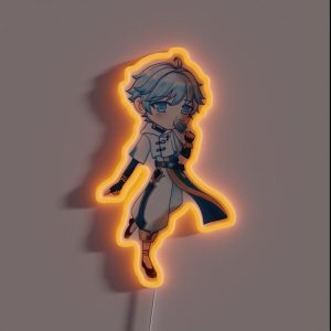 Genshin Chongyun Chibi RGB Neon Sign