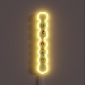 Genshin Elements Vertical RGB Neon Sign Genshin Elements Vertical RGB Neon Sign