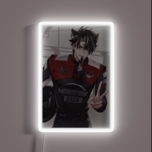 Genshin Hole Fair Racing Wriothesley RGB Neon Sign