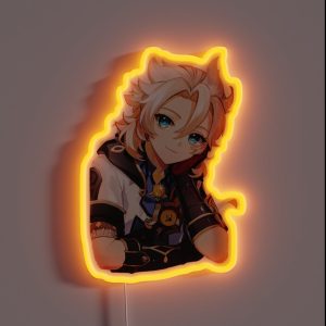 Genshin Impact Albedo RGB Neon Sign Genshin Impact Albedo RGB Neon Sign