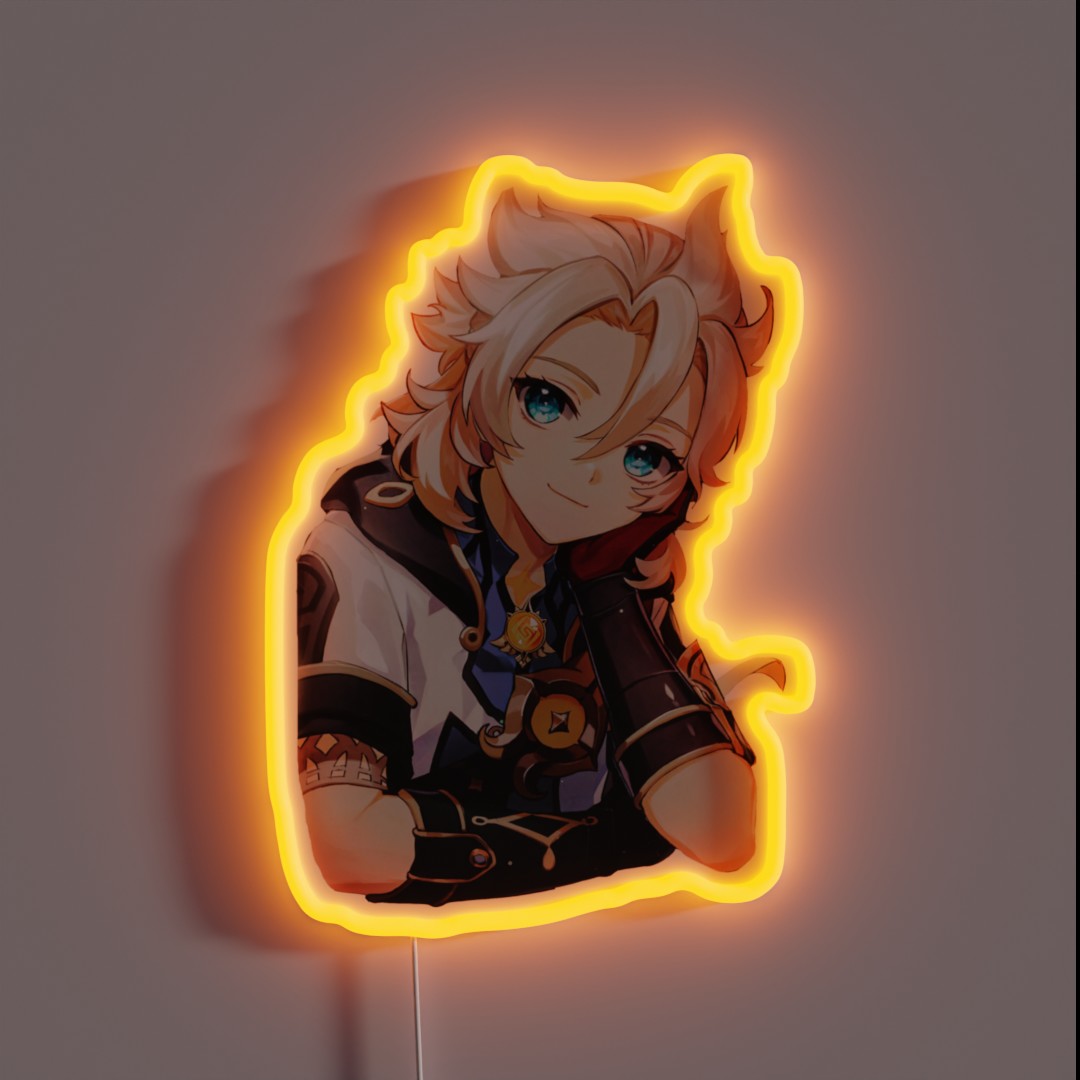 Genshin Impact Albedo RGB Neon Sign Genshin Impact Albedo RGB Neon Sign