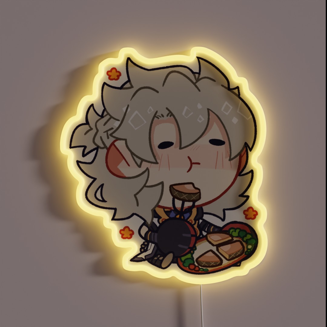 Genshin Impact Albedo RGB Neon Sign Genshin Impact Albedo RGB Neon Sign