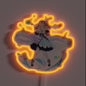 Genshin Impact Barbara Official Character Wish Gacha Splash Art RGB Neon Sign Genshin Impact Barbara Official Character Wish Gacha Splash Art RGB Neon Sign