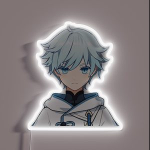 Genshin Impact Character Pixel Art RGB Neon Sign