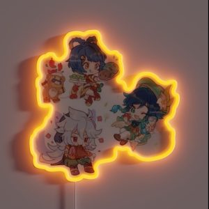 Genshin Impact Characters RGB Neon Sign