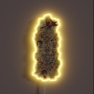 Genshin Impact Chibi Assemble Ultra RGB Neon Sign Genshin Impact Chibi Assemble Ultra RGB Neon Sign