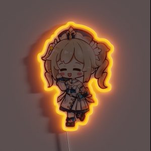 Genshin Impact Chibi Barbara Cute RGB Neon Sign Genshin Impact Chibi Barbara Cute RGB Neon Sign