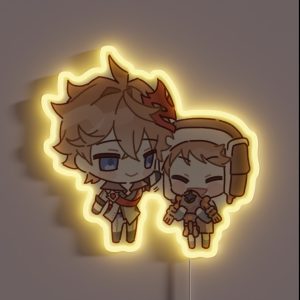 Genshin Impact Chibi Childe RGB Neon Sign Genshin Impact Chibi Childe RGB Neon Sign