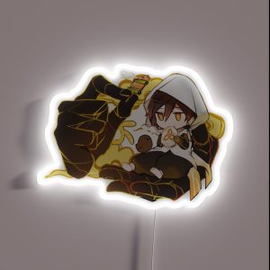 Genshin Impact Chibi Zhongli Geo Giant Hand RGB Neon Sign Genshin Impact Chibi Zhongli Geo Giant Hand RGB Neon Sign