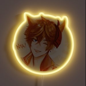 Genshin Impact Childe Nekomimi Series RGB Neon Sign Genshin Impact Childe Nekomimi Series RGB Neon Sign