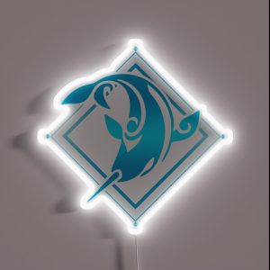 Genshin Impact Childe Tartaglia Hydro Emblem RGB Neon Sign Genshin Impact Childe Tartaglia Hydro Emblem RGB Neon Sign