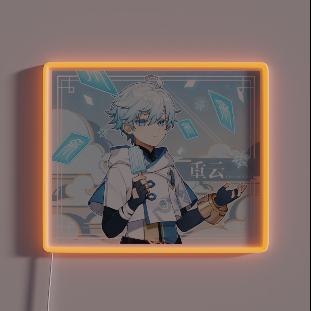 Genshin Impact Chongyun Birthday Official RGB Neon Sign Genshin Impact Chongyun Birthday Official RGB Neon Sign