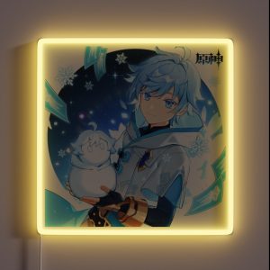 Genshin Impact Chongyun Official Birthday Artwork 2021 RGB Neon Sign Genshin Impact Chongyun Official Birthday Artwork 2021 RGB Neon Sign
