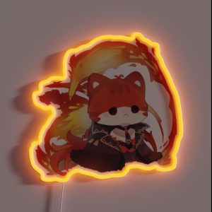 Genshin Impact Diluc Kitty RGB Neon Sign Genshin Impact Diluc Kitty RGB Neon Sign