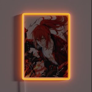 Genshin Impact Diluc Ragnvindr RGB Neon Sign Genshin Impact Diluc Ragnvindr RGB Neon Sign
