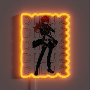Genshin Impact Diluc RGB Neon Sign Genshin Impact Diluc RGB Neon Sign